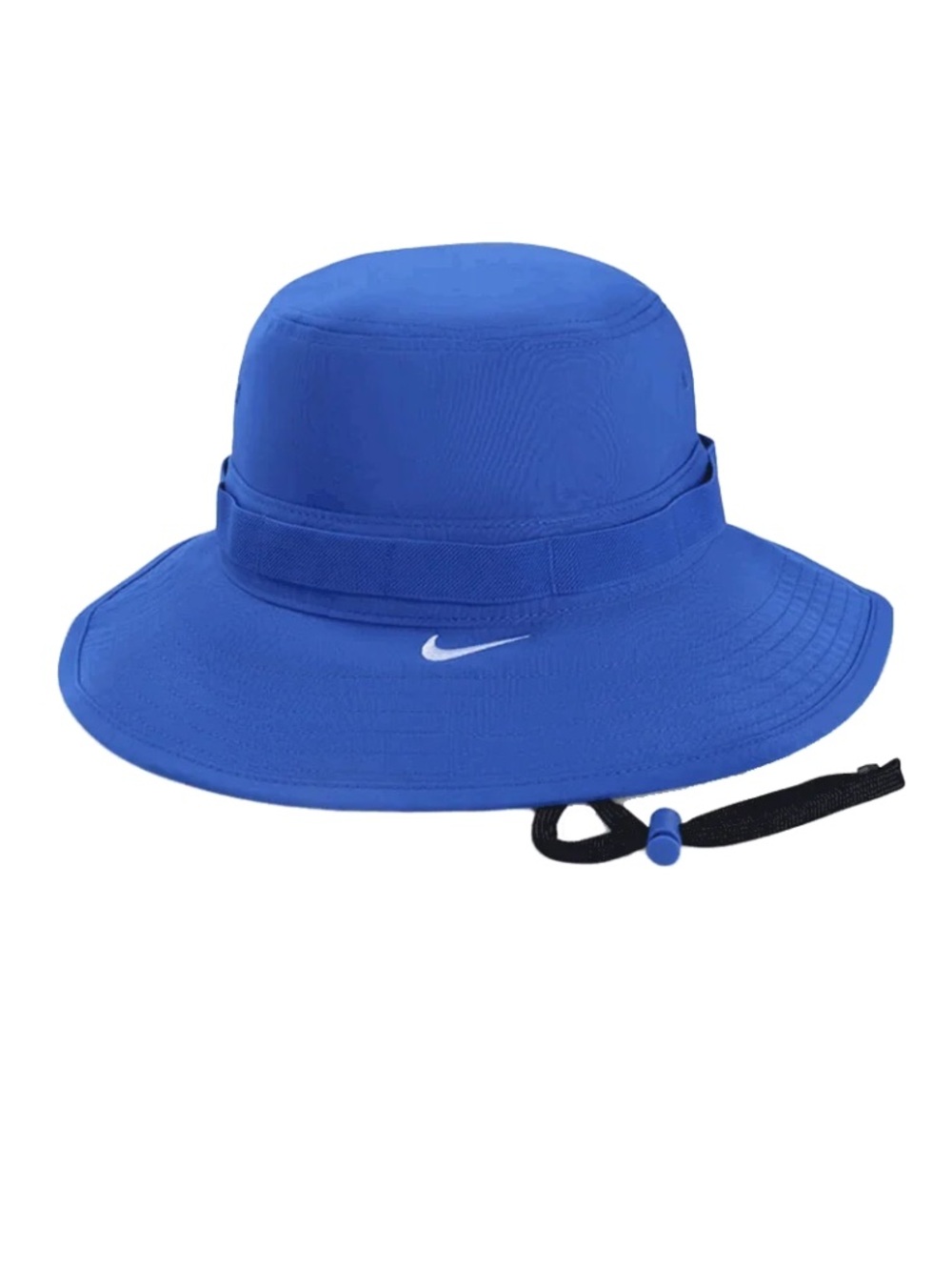 Nike Bucket Hat in Bright Blue with Black Chin Strap